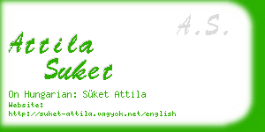 attila suket business card