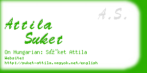 attila suket business card